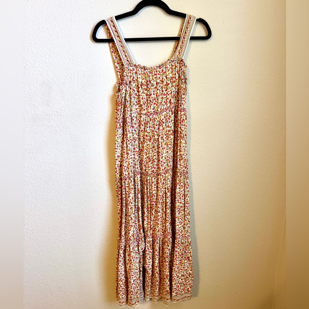 Floral Maxi Dress with Straps